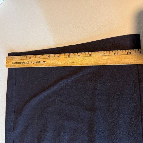 Eileen Fisher Women 12 Wide Leg Pant Cropped Navy Blue Minimalist Closet Staple - Picture 9 of 10